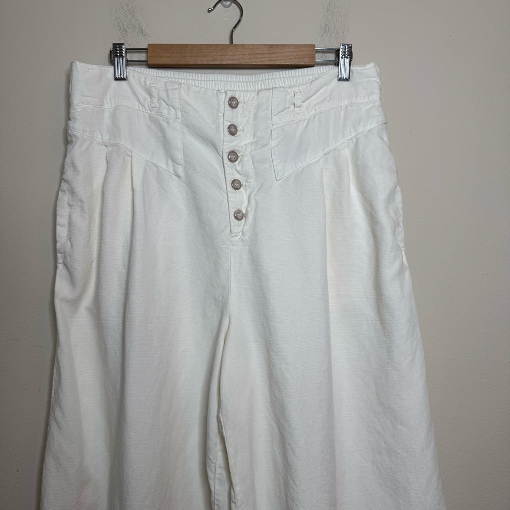 By Anthropologie Oceanside Cropped Wide Leg Pants - Picture 4 of 12